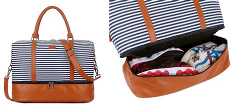 best weekender bags with shoe compartment